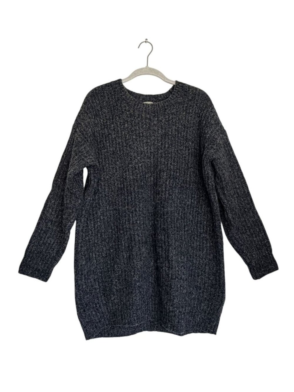 Denim & Supply Ralph Lauren Charcoal Oversized Marled Knit Tunic Sweater - Sz S